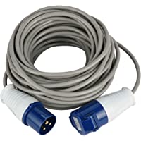 Electraline 46147 Extensión Industrial- Conector CEE Industrial de 3 Polos Adecuado para Camper- Camping- Caravana…